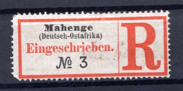 Doa Einschreibe-Zettel Mahenge (AA2882