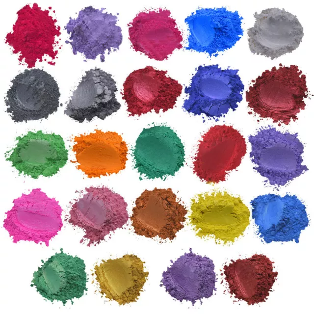 Epoxide Resin Metallic 24colours x5g Soap Color Set Colour Pigment Powder Mica