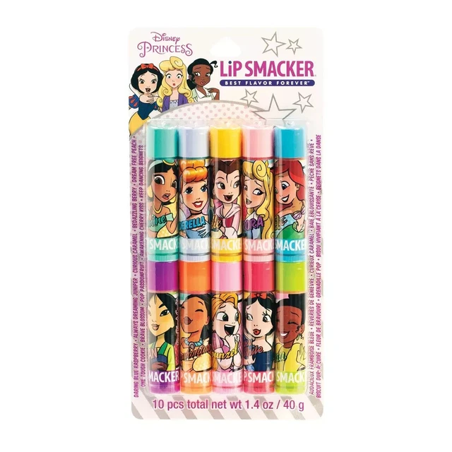 Lip Smackers Disney Princess Best Flavor Forever 10 Piece Lip Balm Set 1410408