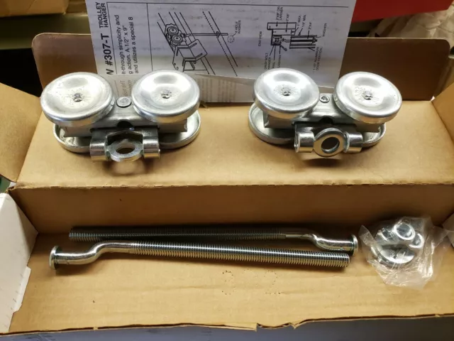 (FS) Wallace Hardware, 307-T, 112359 Barn Door Rail Hanger, 9" x 1/2", 225LB