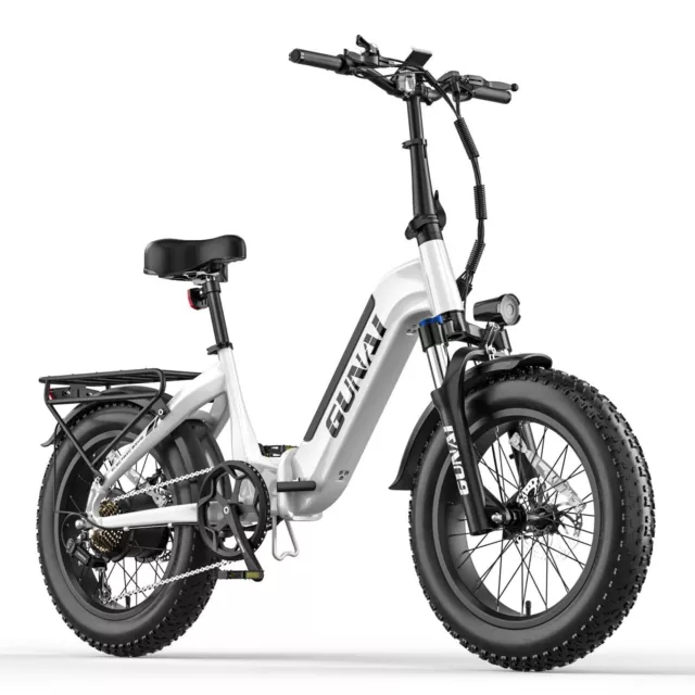 Vélo électrique pliant GUNAI GN20 avec pneu 20'', 7 vitesses