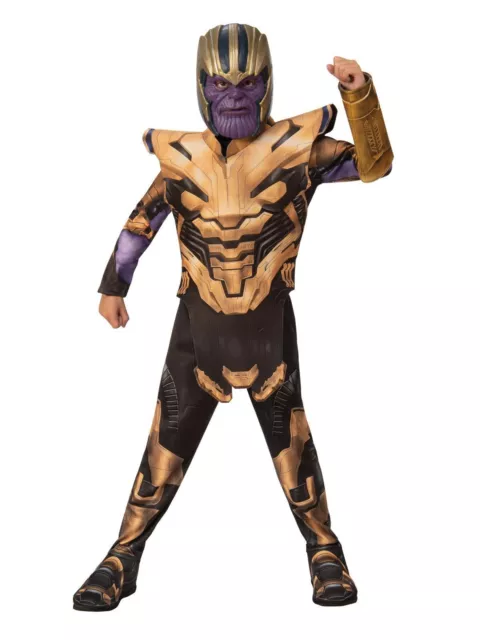 Thanos Costume w Mask for Kids Official Marvel Avengers: Endgame Boys Villain