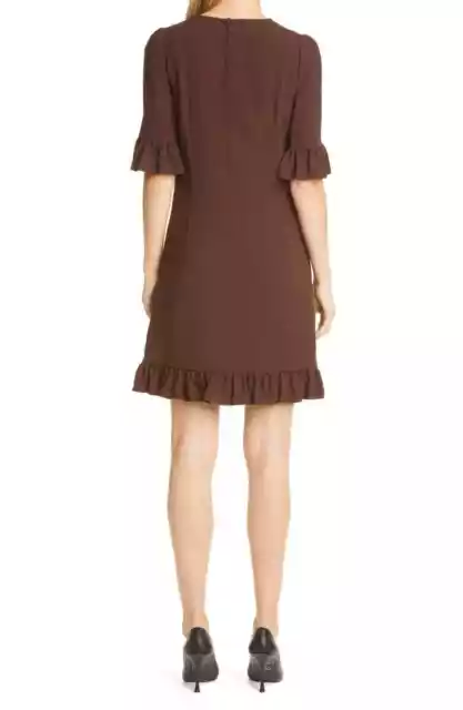 NWT $1,695 DOLCE & GABBANA Dress in cady fabric with ruffles 6 42 2