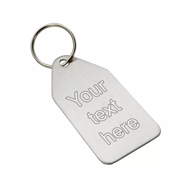 Personalised Engraved Stainless Steel Keyring