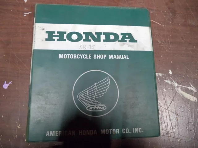 Honda motorcycle OEM used shop manual ATC 90-110 1973 1981