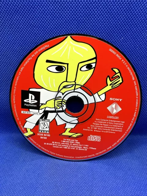 PaRappa The Rapper (Sony PlayStation, 1997) DISC ONLY - Rare PS1 PSOne