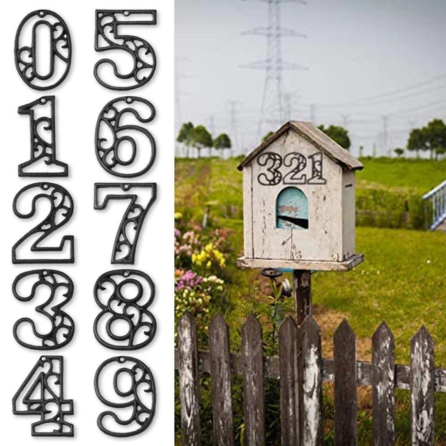 Props Iron Cast Numbers Wrought Iron Numerals House Address Door Number