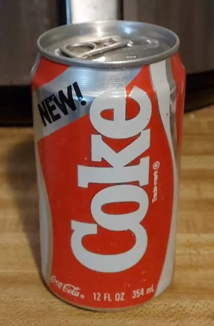 80s New Coke Can Factory Error Sealed & Empty 1 of a kind Vintage Coca-Cola can
