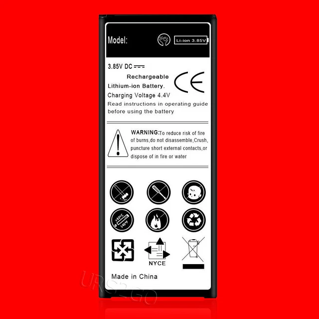 Rechargeable 7220mAh Extended Slim Battery for Samsung Galaxy Note 4 IV SM-N910T