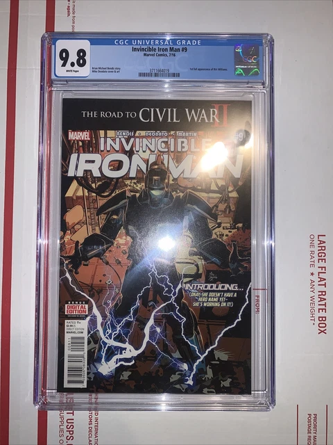 Invincible Iron Man #9 CGC 9.8 1st Full Appearance of Riri Williams 1st Print NM