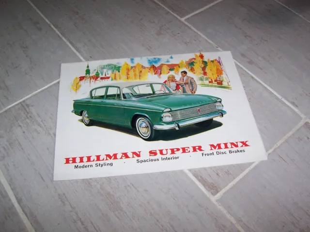 Catalogue / Brochure HILLMAN Super Minx 196? //