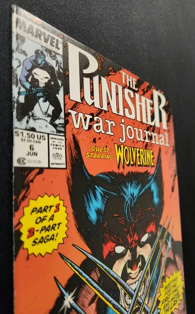 Punisher War Journal 6 Marvel Comics 1989 Jim Lee NEWSSTAND NM! 💀💀💀 3