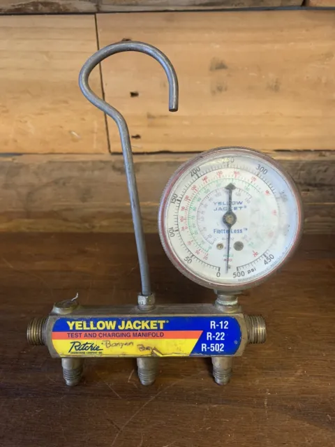 YELLOW JACKET Test and Charging Manifold (R-12, R-22, R-502)