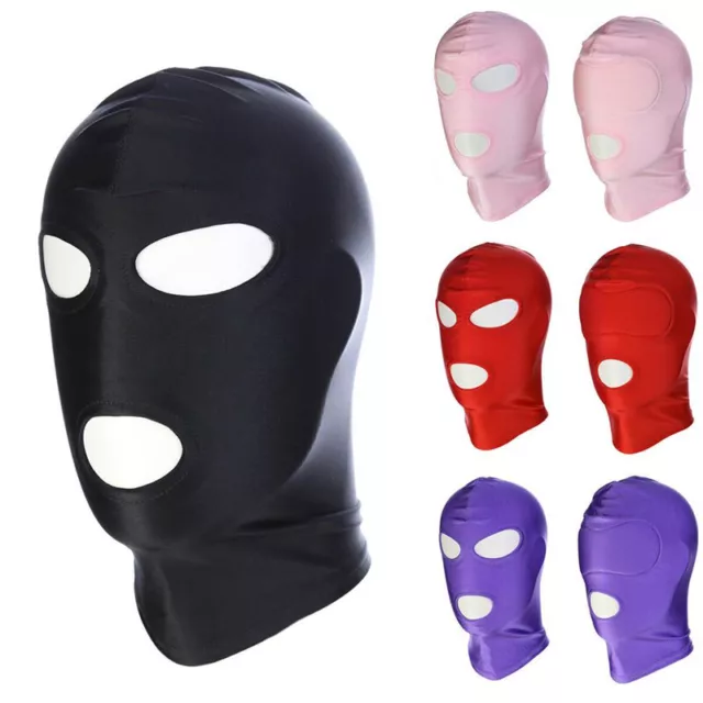 Fetish Open Mouth Hood Gimp Face Mask Head Bondage Adult Cosplay Gimp Mask BDSM