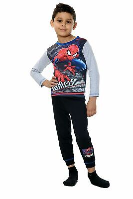 Boys Avengers Spiderman Pyjamas Pjs Superhero Sleepwear Marvel Age 3 4 5 6 7 8