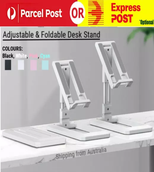 Adjustable Folding Desk Desktop Cell Phone Stand Mount Holder For iPhone Tablet