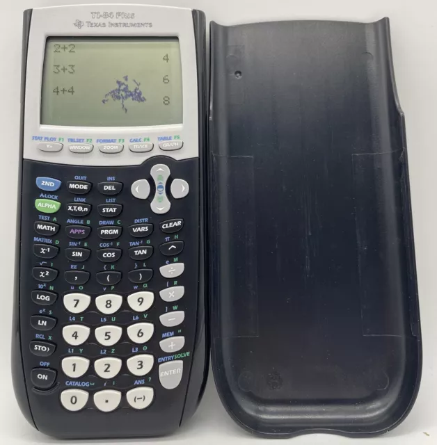 Texas Instruments TI-84 Plus Graphing Calculator - Black Tested-Screen Flaw