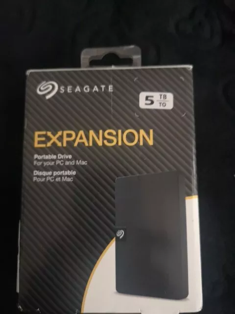 Seagate 5TB HDD Expansion Portable External Hard Drive - 2.5 Inch USB 3.0 BNIB