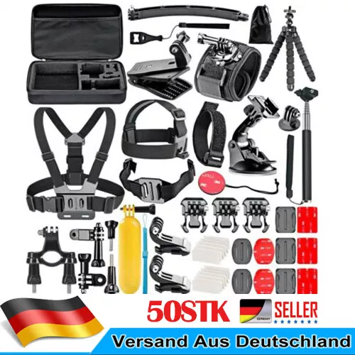 50 In 1 Action Kamera Zubehör Kit Set Halterung Für Gopro Hero 9 8 Max 7 6 5 4