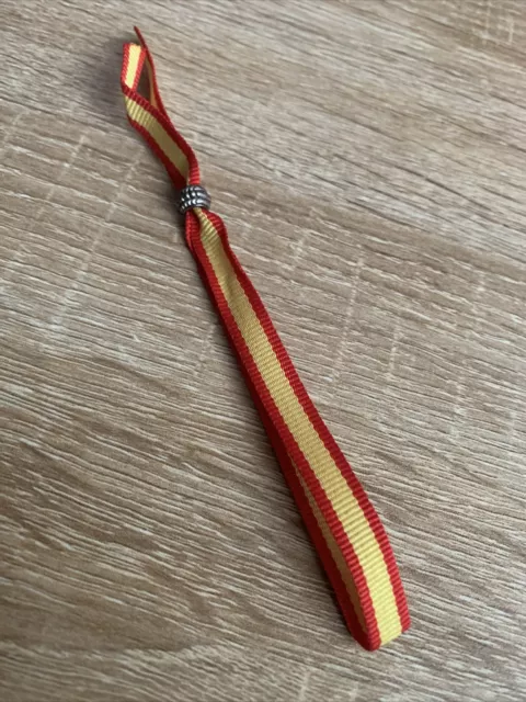 Pulsera con Cierre Metalico Ajustable Tela Poliester Bandera España