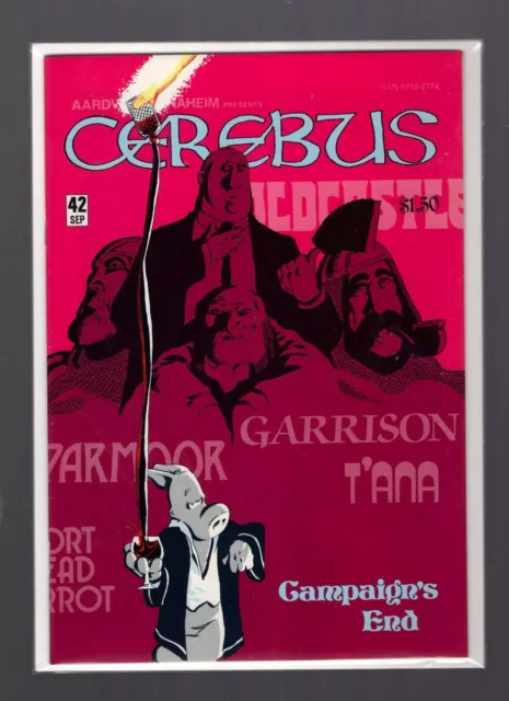 Cerebus the Aardvark #42 VF Autographed by Dave Sim (1st Page)