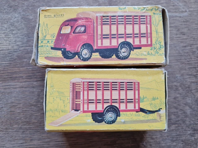 Camion CIJ Renault Bétaillère Avec Remorque – Vintage, Pièce De Collection (sans Boîte)