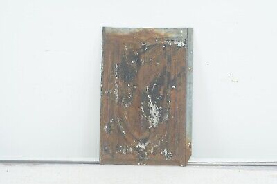 Antique Pressed Tin Roof Shingle Decorative Embossed Tin Wall Art Salvage #5