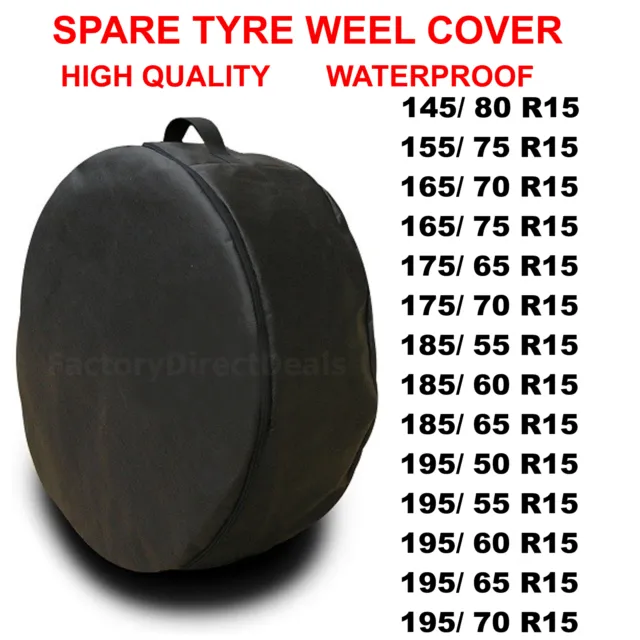 R15"  Spare Tyre Cover Wheel Protective Tyre Bag Space Saver For Any Car Ws53