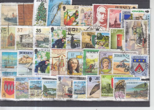 Schönes Lot Briefmarken aus Jersey gestempelt
