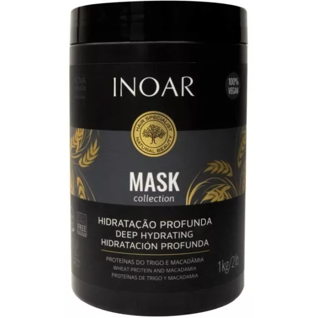 INOAR Brésilien - Masque Capillaire - Protéine et Macadamia - 1 KG.