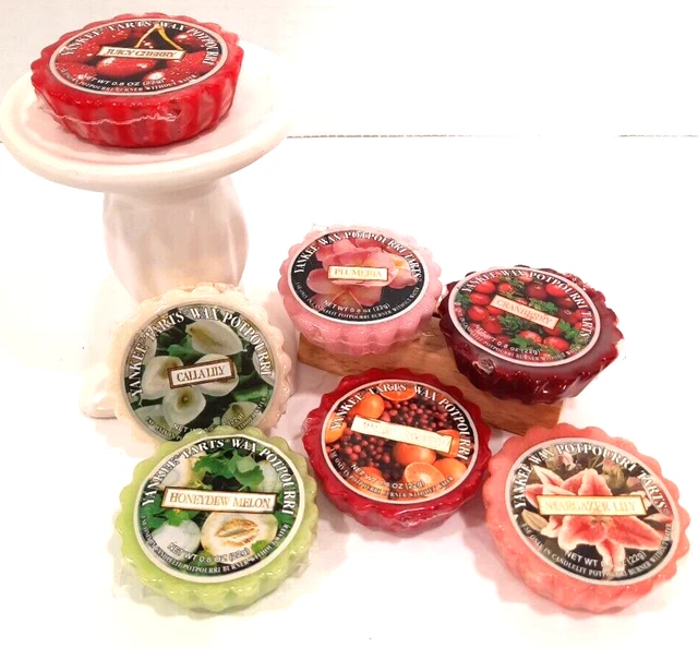 YANKEE CANDLE .8 oz Tarts Wax Melts Potpourri LOT of 7 ASSORTED VTG