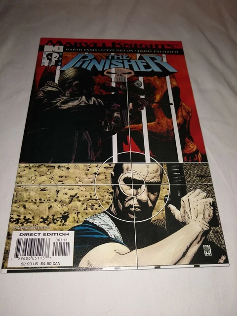 The Punisher #1-7, 13, 14 Marvel Knights Garth Ennis Steve Dillon Spiderman VFNM