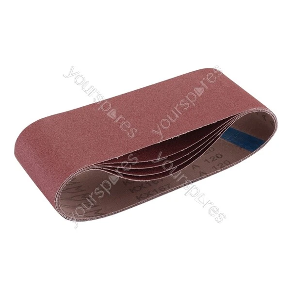 Draper Cloth Sanding Belt, 100 x 610mm, 120 Grit (Pack of 5)