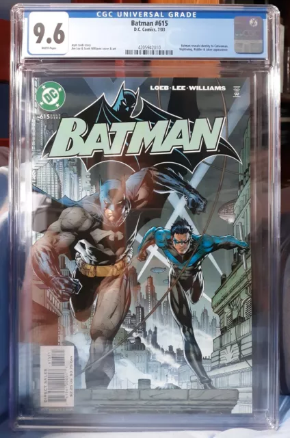 Batman #615 CGC 9.6 Hush Catwoman Joker Nightwing Riddler Jeph Loeb Jim Lee