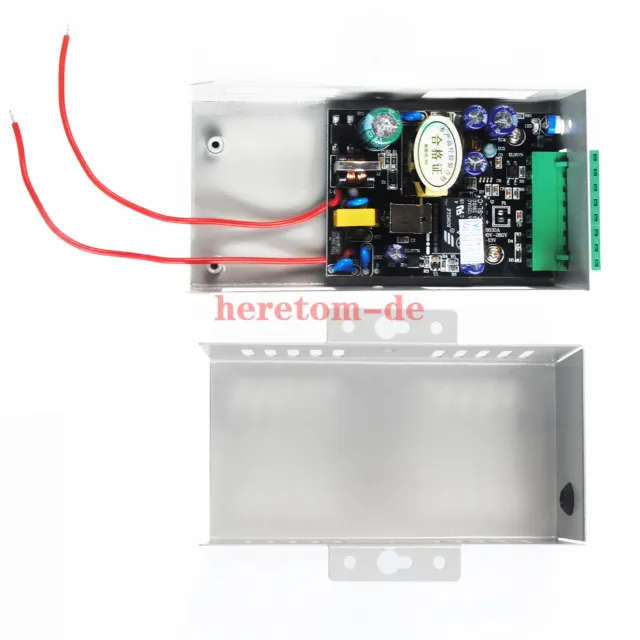 DC 12V 5A AC 90~260V Lockable Power Supply for Access Control Systems Door Entry