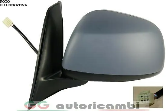 Specchio Per Fiat Sedici 06-11 Elettrico Termico Verniciabile Destro