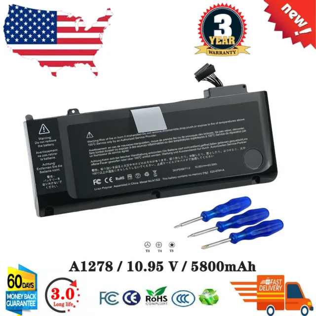 A1322 Battery For Apple MacBook Pro 13" A1278 Mid 2009 2010 2011 2012 MB991CH/A