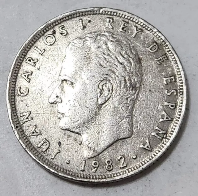 Spain 🇪🇦 25 Pesetas Coin 1982 (King Juan Carlos I)