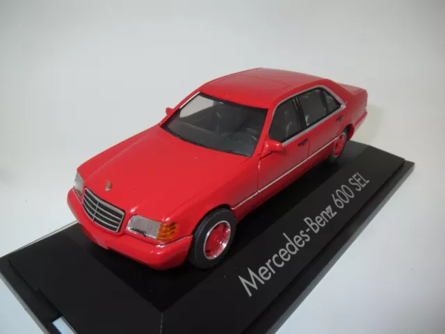 HERPA MERCEDES BENZ 600 SEL V12 Limousine in rot extrem selten 1:43, OVP,  K40/42 EUR 29,90 - PicClick DE