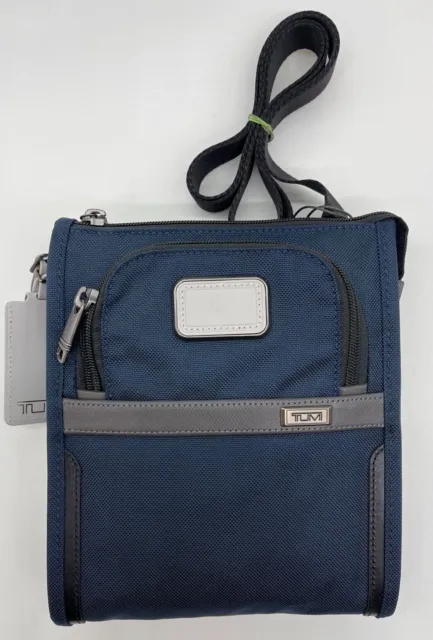 TUMI Alpha Navy/Grey Pocket Bag Small Crossbody 117345-1602