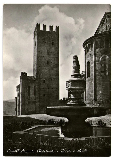 Cartolina - Repubblica - 1955 - Castell'Arquato (Piacenza) - Rocca - FG - VG