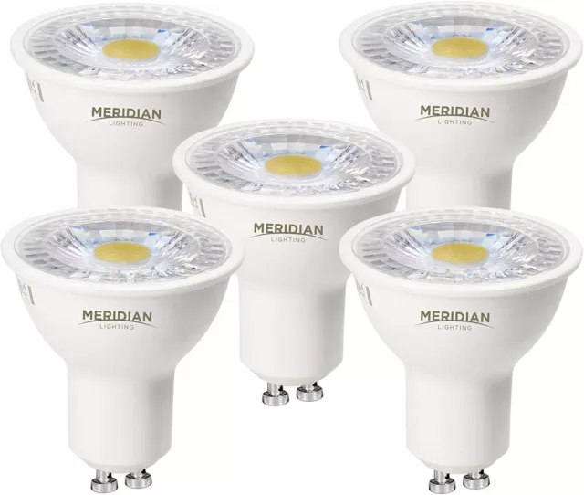5 x LED GU10 Light Bulb Cool White 6500K,Halogen Spotlight Equivalent,4.5W 345lm