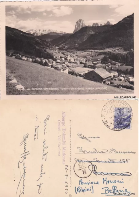 Ortisei - Val Gardena : Gruppo Sella E Sassolungo  1950