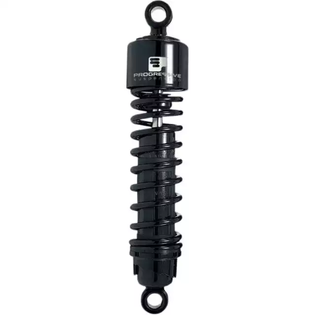 Progressive 412 Series 11" Black Standard Duty Shocks for Harley Sportster 04-15