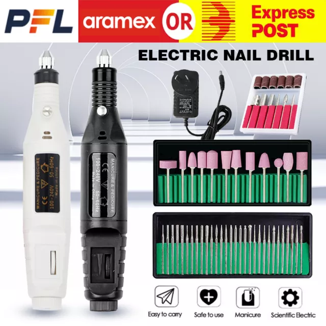 Electric Nail Drill Bits File Tool Set Machine Acrylic Art Manicure Pen Shaper