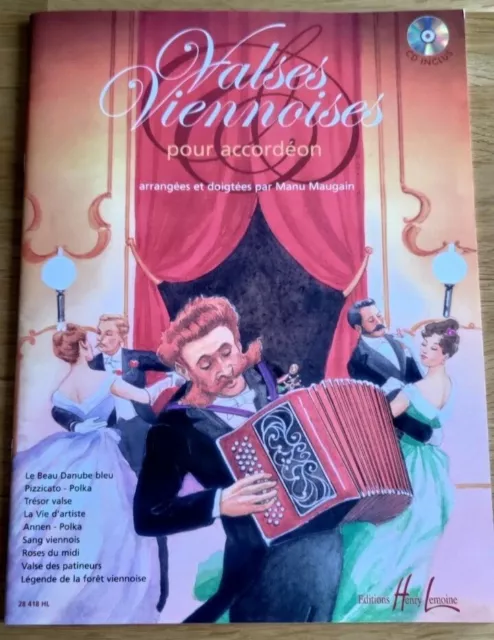 Recueil de partitions pour accordéon - Valses Viennoises