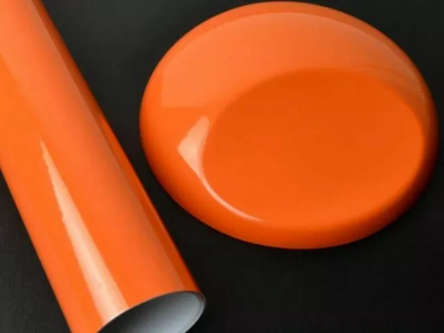 GLOSS Orange Vinyl Wrap Car Film (Air/Bubble Free Matte)  All Vehicle Sizes