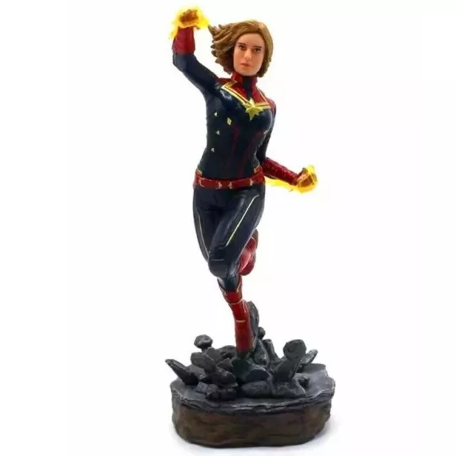 Avengers Endgame Captain Marvel Figure Carol Danvers Statue Iron Studios 22cm 2