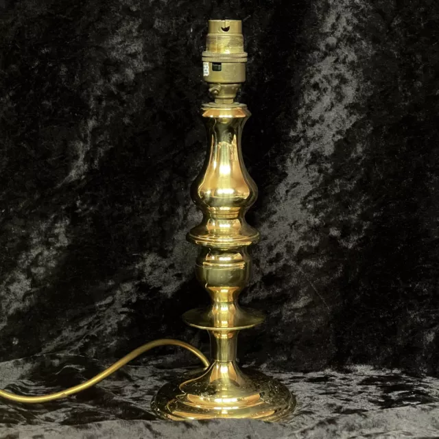 Brass Candlestick Vintage Table Lamp Antique Style FREE P&P