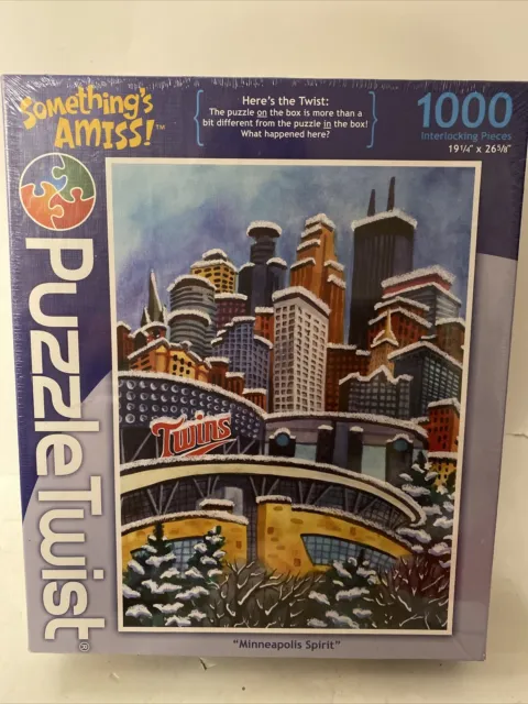 Puzzle Twist Somethings Amiss. Minneapolis Spirit 1000 Piece Puzzle New Sealed